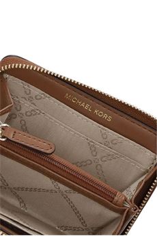 Porta carte jet set cognac in pelle Michael Kors | 32T4GJ6Z5L230